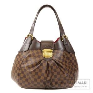 Louis Vuitton Sistine Damier Ebene Brown Tote Bag Canvas